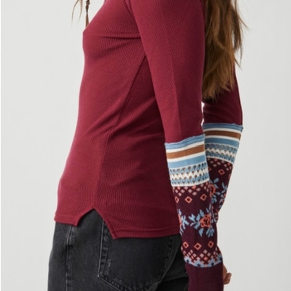 Free People We The Free Mikah Layering Cuff Top size M NWT - Picture 6 of 12